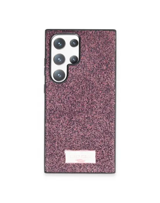Onegif Samsung Galaxy S24 Ultra Bright Simli Kapak - Derin Mor