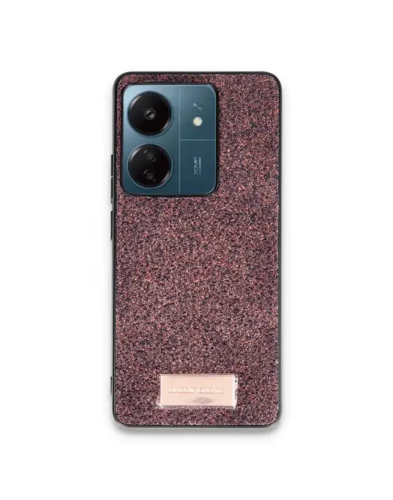 Onegif Xiaomi Redmi 13c Bright Simli Kapak - Derin Mor