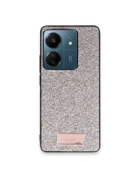 Onegif Xiaomi Redmi 13c Bright Simli Kapak - Gold