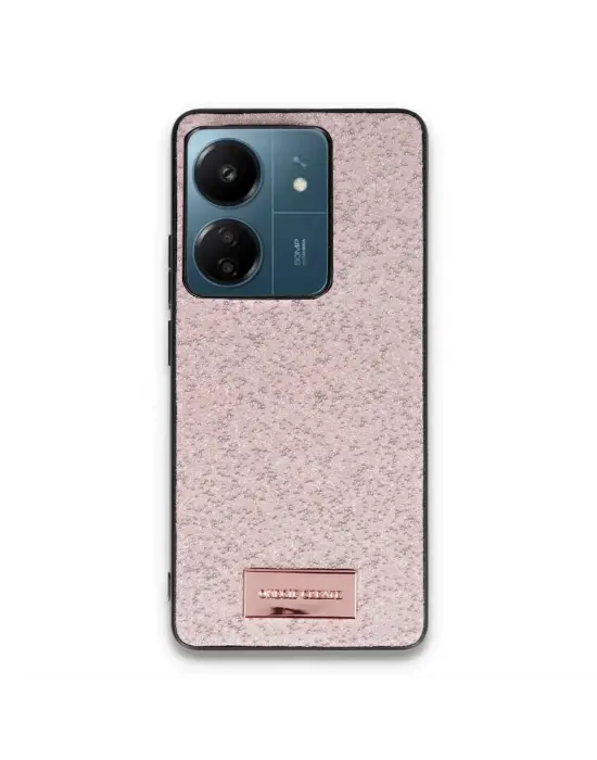 Onegif Xiaomi Redmi 13c Bright Simli Kapak - Pembe