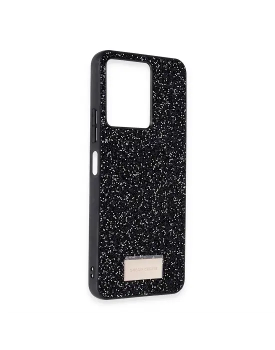 Onegif Xiaomi Redmi 13c Bright Simli Kapak - Siyah