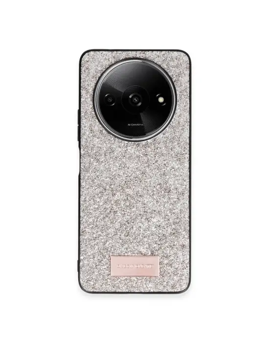 Onegif Xiaomi Redmi A3 4g Bright Simli Kapak - Gold