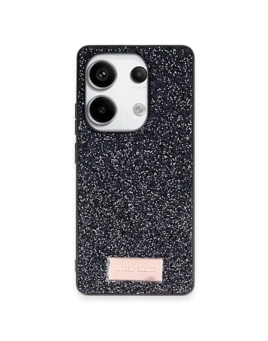 Onegif Xiaomi Redmi Note 13 Pro 4g Bright Simli Kapak - Siyah