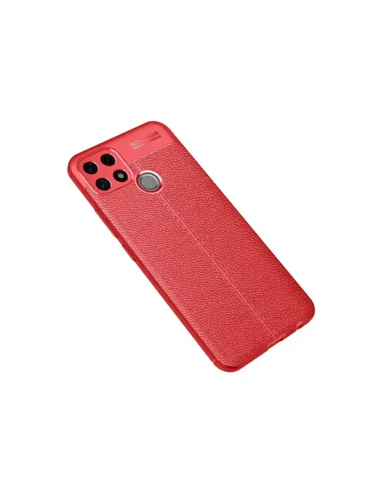 Oppo A15 Kılıf Auto Focus Kapak - Kırmızı