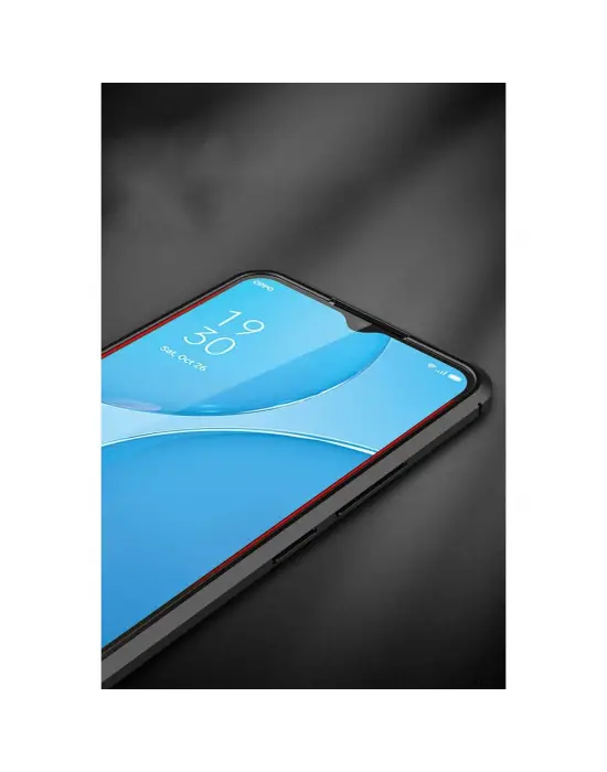 Oppo A15 Kılıf Auto Focus Kapak - Kırmızı