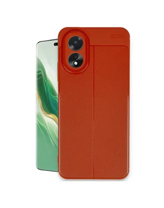 Oppo A38 Kılıf Auto Focus Kapak - Kırmızı