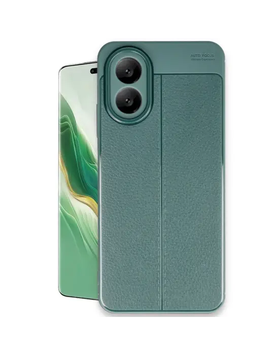 Oppo A38 Kılıf Auto Focus Kapak - Koyu Yeşil