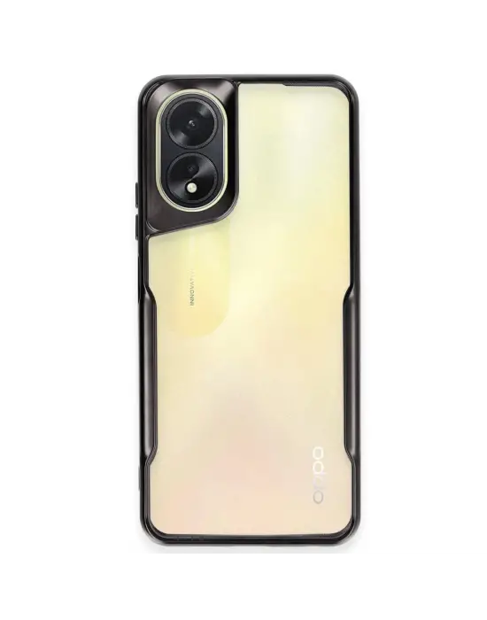 Oppo A38 Kılıf Boyi Silikon Kapak - Siyah