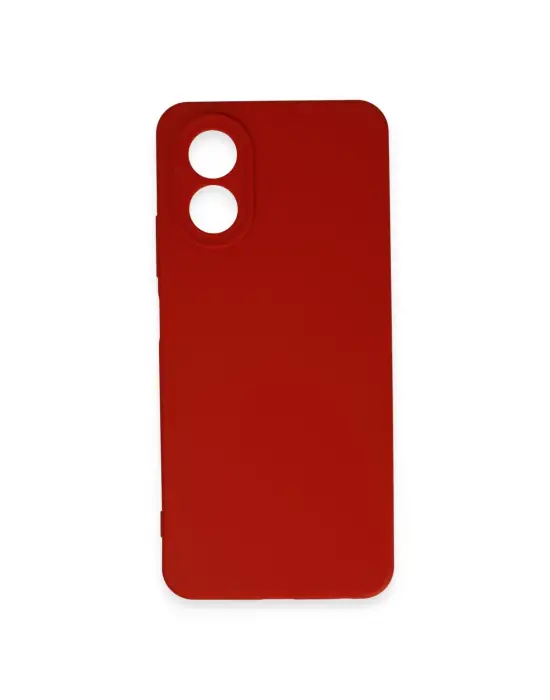 Oppo A38 Kılıf First Silikon - Kırmızı