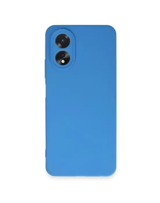 Oppo A38 Kılıf First Silikon - Mavi