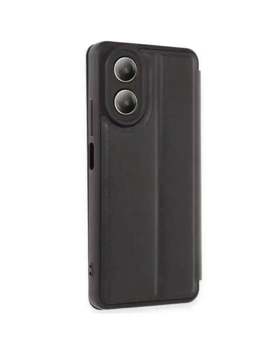 Oppo A38 Kılıf Flip Cover - Siyah