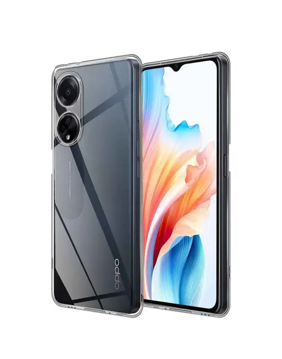 Oppo A38 Kılıf Lüx Şeffaf Silikon