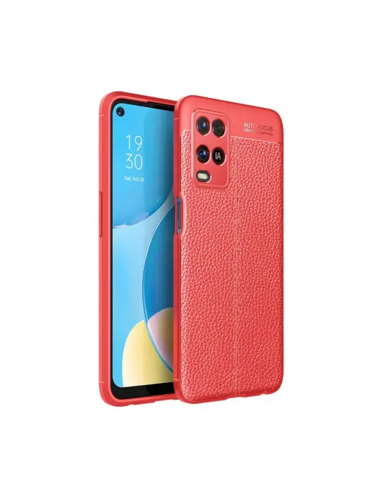 Oppo A54 4g Kılıf Auto Focus Kapak - Kırmızı