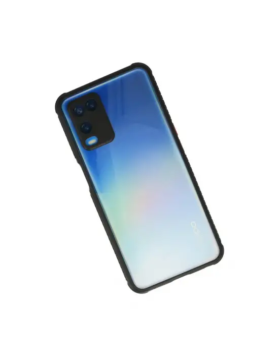Oppo A54 4g Kılıf Miami Şeffaf Silikon - Siyah