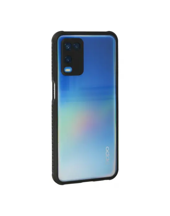 Oppo A54 4g Kılıf Miami Şeffaf Silikon - Siyah