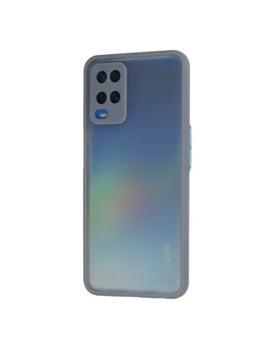 Oppo A54 4g Kılıf Montreal Silikon Kapak - Gri