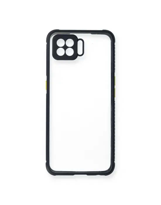 Oppo A73 Kılıf Miami Şeffaf Silikon - Lacivert