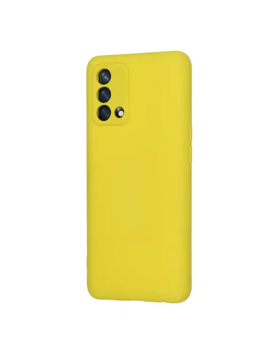 Oppo A74 4g Kılıf Nano İçi Kadife Silikon - Sarı