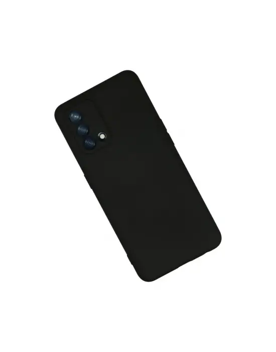 Oppo A74 4g Kılıf Nano İçi Kadife Silikon - Siyah