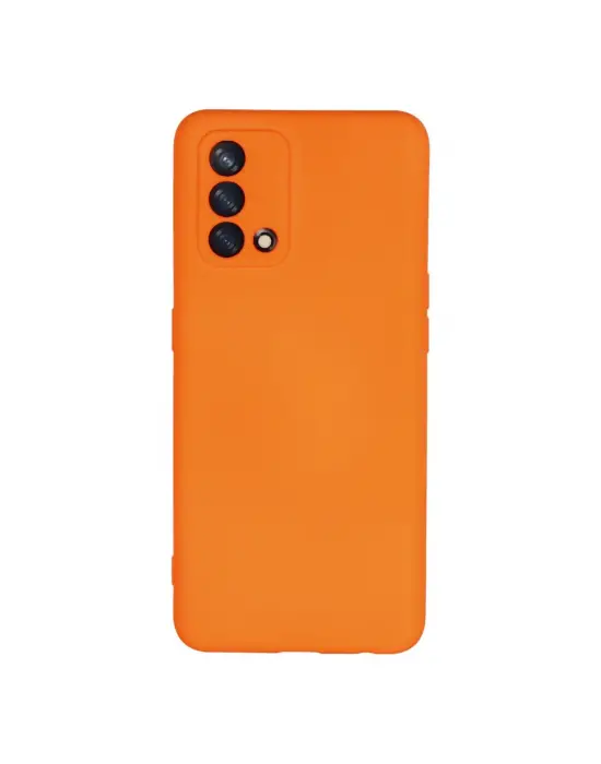Oppo A74 4g Kılıf Nano İçi Kadife Silikon - Turuncu