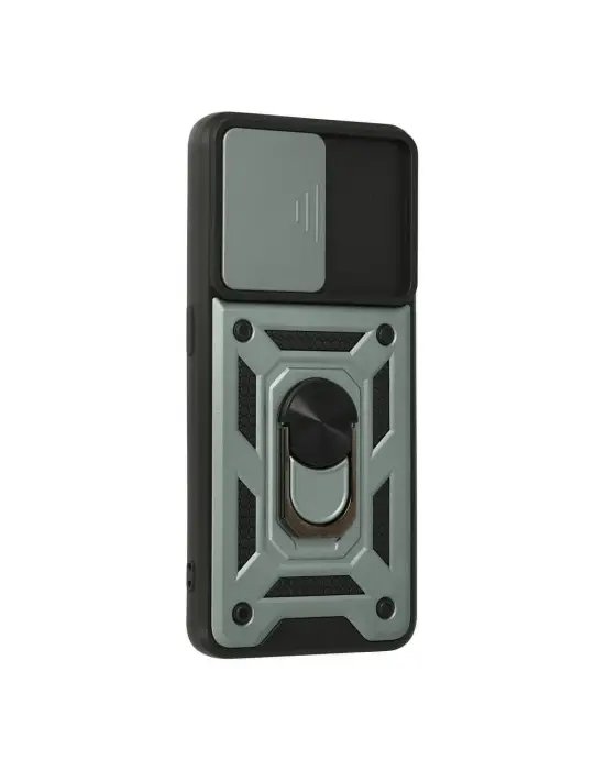 Oppo A74 4g Kılıf Pars Lens Yüzüklü Silikon - Yeşil