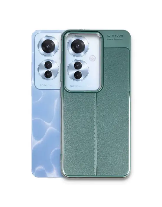 Oppo Reno 11f Kılıf Auto Focus Kapak - Koyu Yeşil