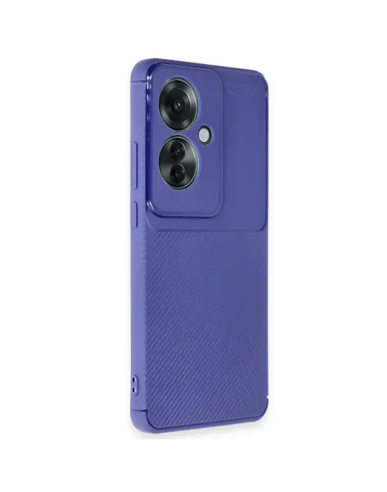 Oppo Reno 11f Kılıf Auto Focus Karbon Kapak - Lacivert