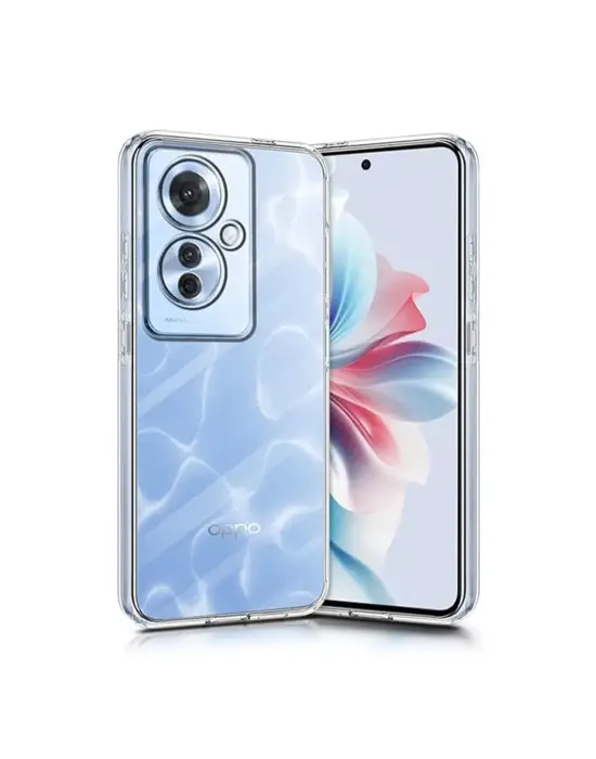 Oppo Reno 11f Kılıf Lüx Şeffaf Silikon