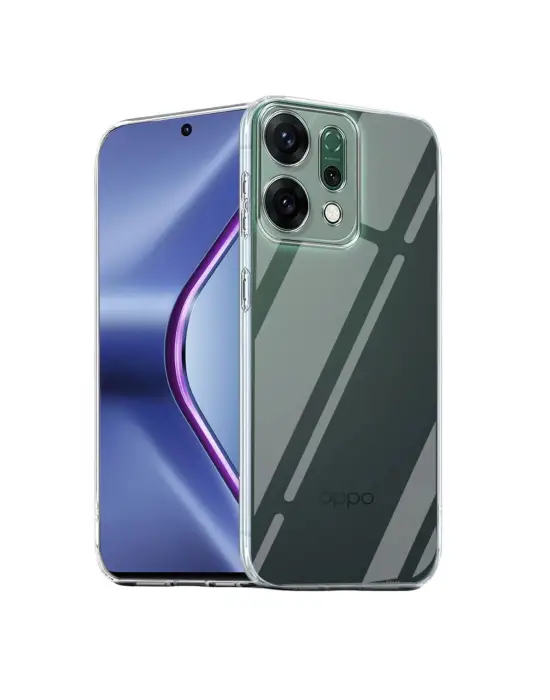 Oppo Reno 14 Kılıf Lüx Şeffaf Silikon - Şeffaf