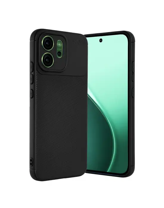 Oppo Reno 14f Auto Focus Karbon Kapak - Siyah