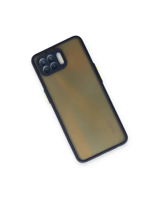Oppo Reno 4 Lite Kılıf Montreal Silikon Kapak - Lacivert