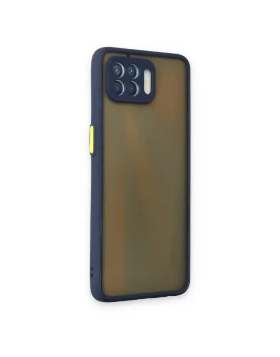 Oppo Reno 4 Lite Kılıf Montreal Silikon Kapak - Lacivert