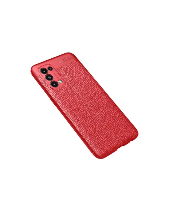 Oppo Reno 5 Kılıf Auto Focus Kapak - Kırmızı