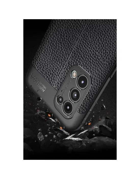 Oppo Reno 5 Kılıf Auto Focus Kapak - Siyah