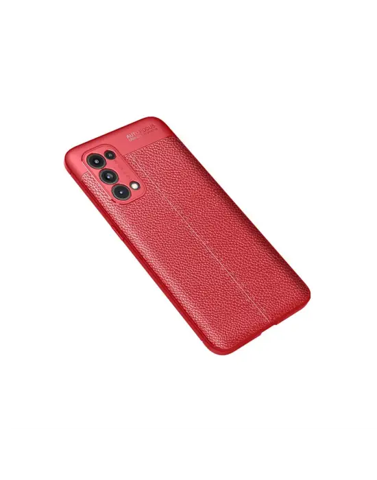 Oppo Reno 5 Pro Kılıf Auto Focus Kapak - Kırmızı