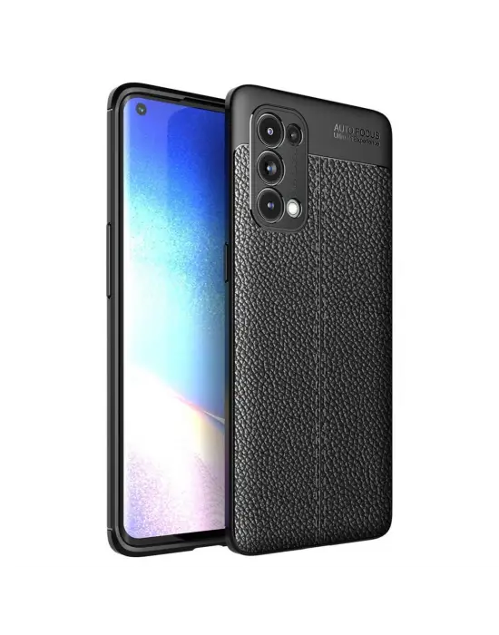 Oppo Reno 5 Pro Kılıf Auto Focus Kapak - Siyah
