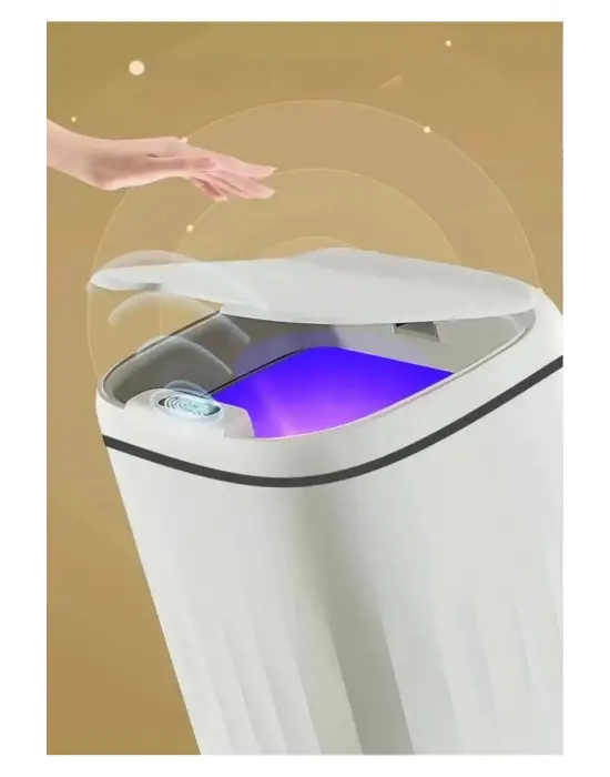 Otomatik Hareket Sensörlü Akıllı Çöp Kovası – 20 Litre Sessiz Ve Hijyenik Kullanım