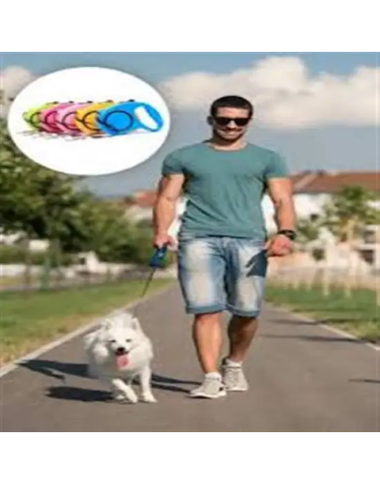 Otomatik Uzayan Köpek Tasması 3 METRE