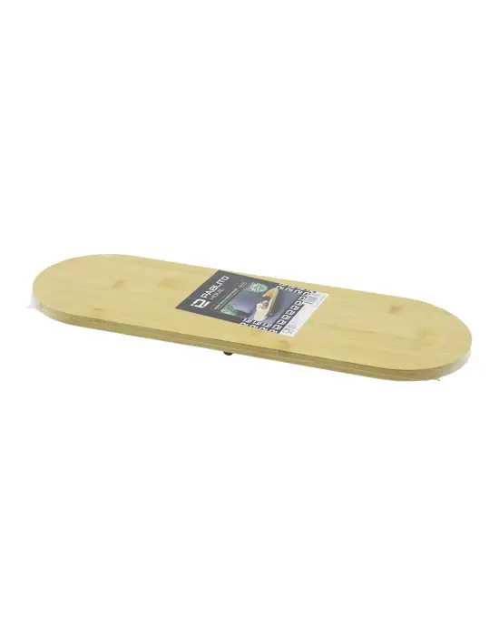 Oval Ahşap Bambu 3 Mini=1cm Ayaklı  Sunum Tepsisi 15x44x1.5cm