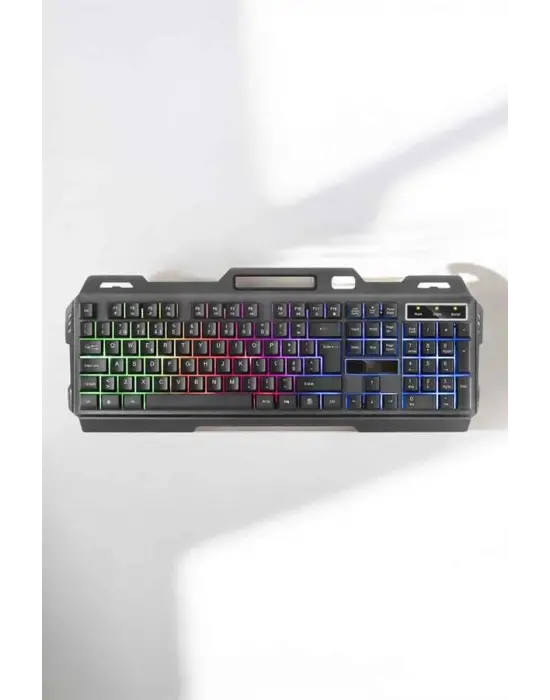 Oyuncu Klavyesi Q Klavye Rgb Işıklı Mouse Hediyeli