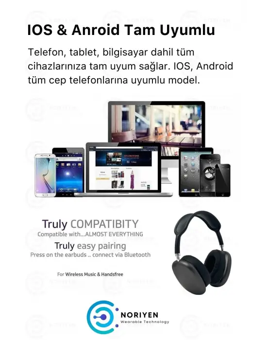 P9 Air Max Gaming Premium Mikrofonlu Kablosuz Ios Android Uyumlu 5.0 Bluetooth Tws Oyuncu Kulaklık