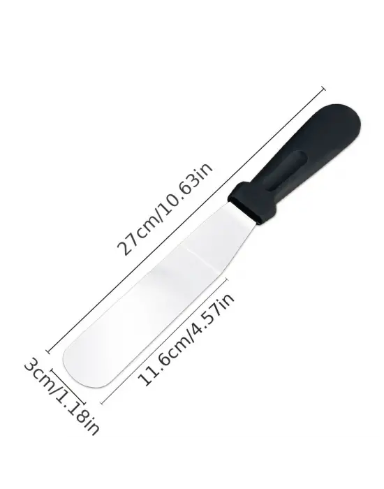 Paslanmaz Çelik L Tipi Pastacı Spatulası