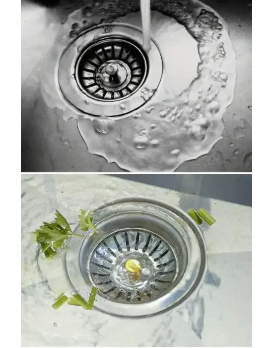 Paslanmaz Çelik Mutfak Evye Lavabo Süzgeci Lavabo Gideri Atık Gıda Tıpası