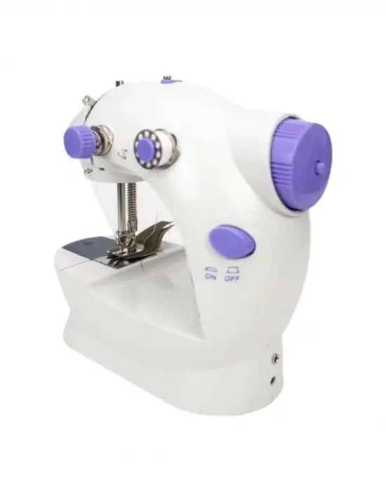 Pedallı Mini Dikiş Makinesi Çift Makara Kilitli Dikiş