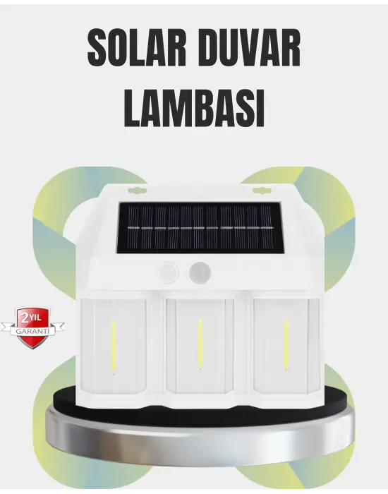 Pır Sensörlü Solar Lamba – Otomatik Şarj Ve Gece Aydınlatma