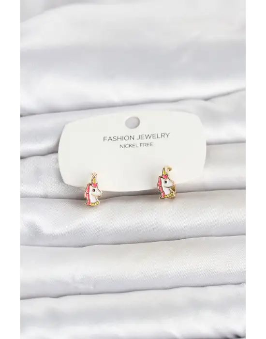 Pirinç Gold Renk Çocuk Küpe