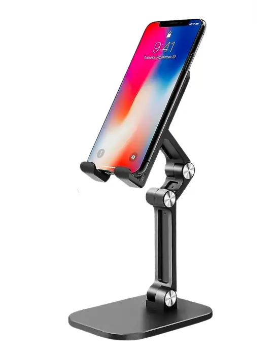 Plastik Ayarlanabilir Kaydırmaz Taban Telefon Tablet Standı