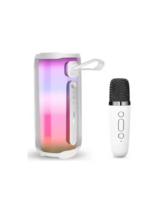 Pluse 5 Mikrofonlu Rgb Kablosuz Hoparlör - Beyaz