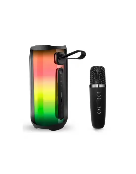 Pluse 5 Mikrofonlu Rgb Kablosuz Hoparlör - Siyah