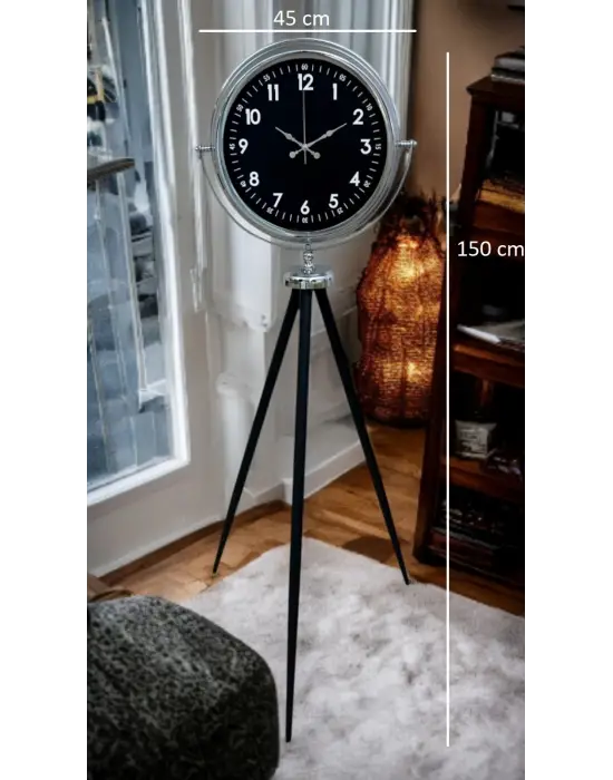 Prestige Krom Tripod Ayaklı Saat